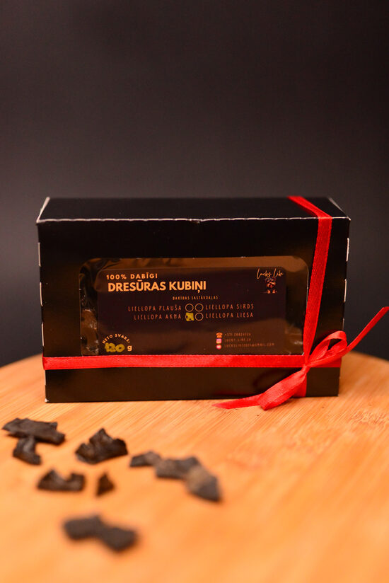 Kaltēti liellopa sirds kubiņi 2x2 cm